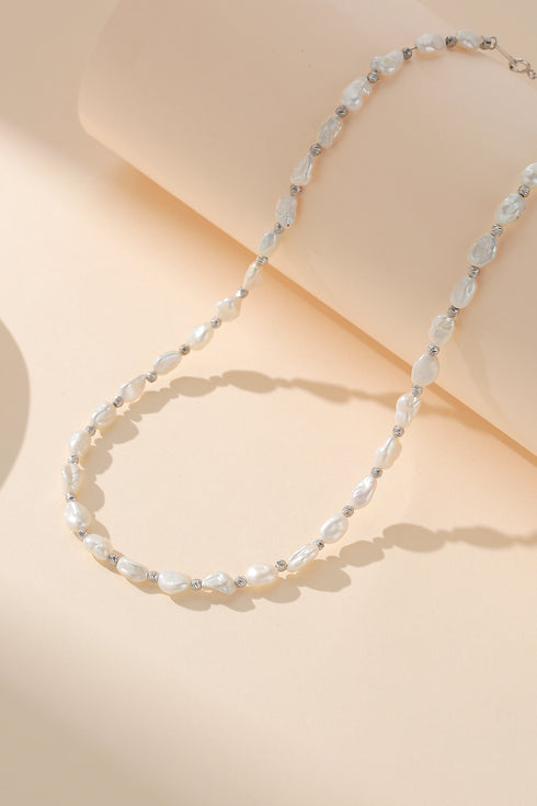 4-6mm Freshwater Keshi Pearl Necklace and Bracelet Set - House Of Pearls